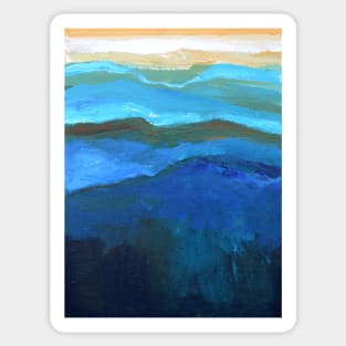 Abstract Mountain Range by Robert Phelps Sticker